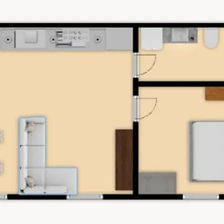 Apartment Old Central 2-room Souterrain Flat Iii Brno